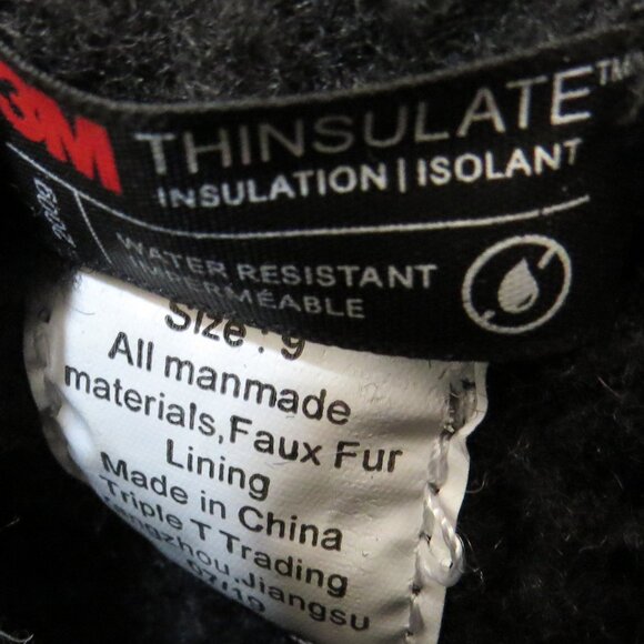 Northside 3M Thinsulate Kids Warm Hiking Black Boots Snow Water Resistant - Picture 7 of 12